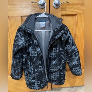 Columbia Interchange Jacket - Boys M (10/12) - Black and Gray